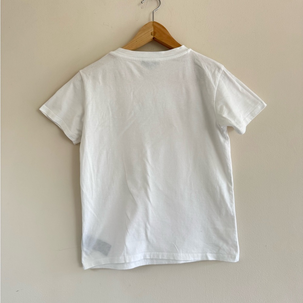 Balmain Paris‎ White Logo T-Shirt with Gold Buttons Size 12A - Picture 5 of 9